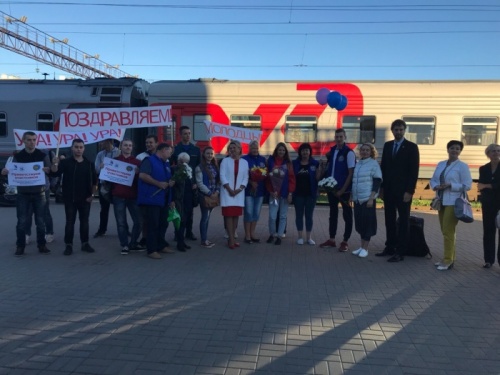 Участников WorldSkills Russia встретили флэшмобом #wearethechampions