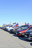 Сегодня в Великом Новгороде в рамках мероприятий, приуроченных ко Дню воссоединения Крыма с Россией, состоялись автопробег и тематический флешмоб